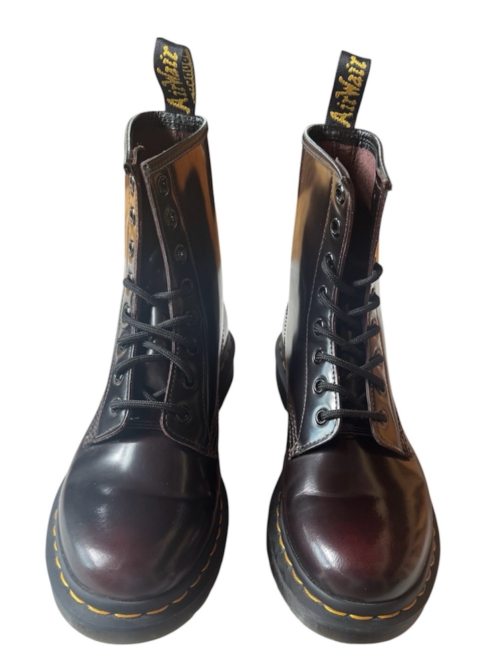 Dr Martens 1460 8-eye Cherry Red Arcadia leather boot US7